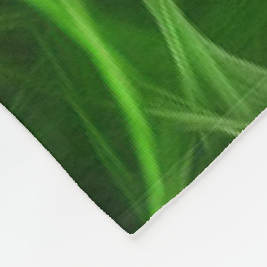 Green Blume Fleece Blanket (Ecke)