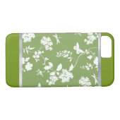 Green Blume Gemustert Spring Design iPhone Case (Rückseite (Horizontal))
