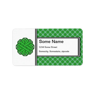 Green Blume Ribbon von Kenneth Yoncich Adressaufkleber