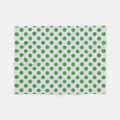 Green Blume Ribbon von Kenneth Yoncich Fleecedecke (Vorderseite (Horizontal))