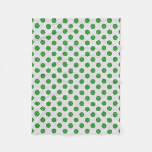 Green Blume Ribbon von Kenneth Yoncich Fleecedecke