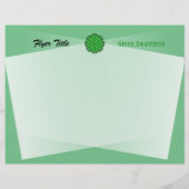 Green Blume Ribbon von Kenneth Yoncich Flyer (Hinten)
