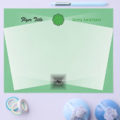 Green Blume Ribbon von Kenneth Yoncich Flyer (Einzeln)