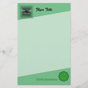Green Blume Ribbon von Kenneth Yoncich Flyer