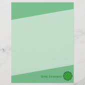 Green Blume Ribbon von Kenneth Yoncich Flyer (Hinten)