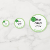 Green Blume Ribbon von Kenneth Yoncich Konfetti (Vorderseiten)