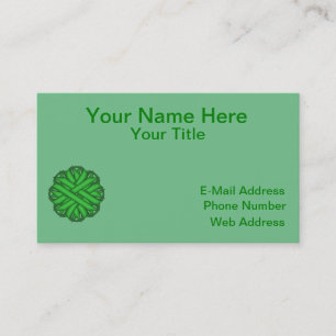 Green Blume Ribbon von Kenneth Yoncich Visitenkarte