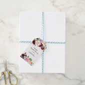 Green Blush Burgundy Brautparty Geschenkanhänger (Mit Garn)