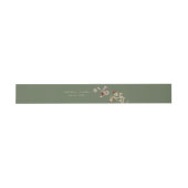 Green Boho Einladungsbanderole (Flach)