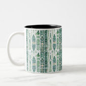Green boho gemustert zweifarbige tasse (Links)