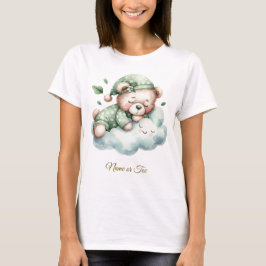 Green Boho Schlafen Teddy Bären Niedliches Party F T-Shirt