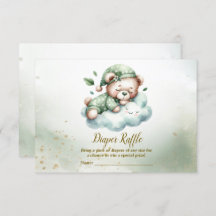 Green Boho Schlafteddy Bear Niedlich Babydusche