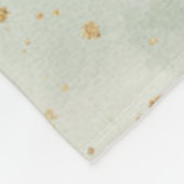 Green Boho Sleeping Teddy Bär Niedlich Fleecedecke (Ecke)