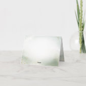 Green Boho Sleeping Teddy Bear Niedliches Party Dankeskarte (Rückseite)