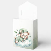 Green Boho Sleeping Teddy Bear Niedliches Party Geschenkschachtel (Geöffnet)