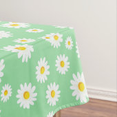 Green Boho Spring Daisies Pattern Tischdecke (Beispiel)