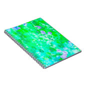 Green Bokeh 92015 Notizblock (Rechte Seite)