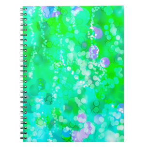 Green Bokeh 92015 Notizblock