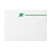 Green Bold Cap Abschluss umkreisen Label (Rückseite)