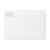 Green Bold Cap Abschluss umkreisen Label (Vorderseite)