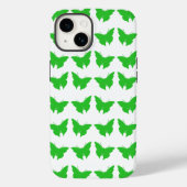 Green Bold Mod Butterflies Case-Mate iPhone Hülle (Rückseite)