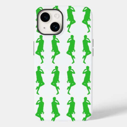 Green Bold Mod GoGo Girls Case-Mate iPhone Hülle (Rückseite)