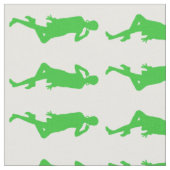 Green Bold Mod GoGo Girls Stoff (Nahaufnahme)