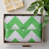 Green Bold Mod Zickzack Seidenpapier (Geschenk)