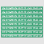 Green Bone Inlay Floral Border Decoupage Paper Seidenpapier (Vorderseite)