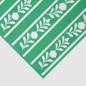 Green Bone Inlay Floral Border Decoupage Paper Seidenpapier (Ausschnitt)