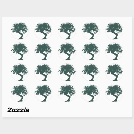 Green Bonsai Tree Sticker (Blatt)