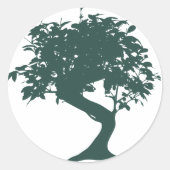 Green Bonsai Tree Sticker (Vorderseite)