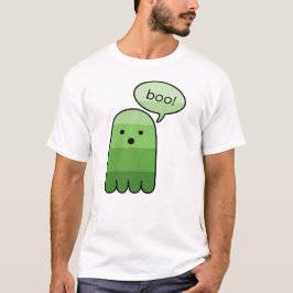 Green Boo Ghost Halloween T-Shirt