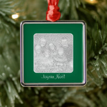 Green Border Personalisiert Joyeux Noël