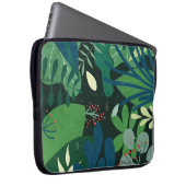 Green Botanical: Illustration tropischer Blätter Laptopschutzhülle (Vorne Rechts)