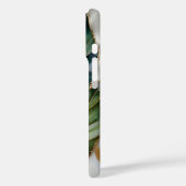 Green Botanical iPhone Case Luxury Leaf Design (Rückseite / Links)