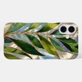 Green Botanical Stained Glass Phone Case (Rückseite (Horizontal))