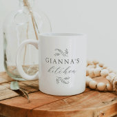 Green Botanical Your Name's Kitchen Kaffeetasse