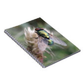 Green Bottle Fly Macro Notebook Notizblock (Rechte Seite)