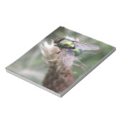 Green Bottle Fly Makro Notepad Notizblock (Rotiert)