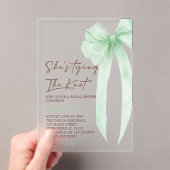 Green Bow Elegant Brautparty Acryleinladungen (Insitu (Handheld))