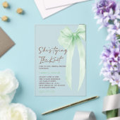 Green Bow Elegant Brautparty Acryleinladungen (In Situ (Hochzeit))