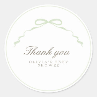 Green Bow Sticker