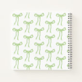 Green Bow The Knot Brautparty Guestbook Notizblock (Rückseite)