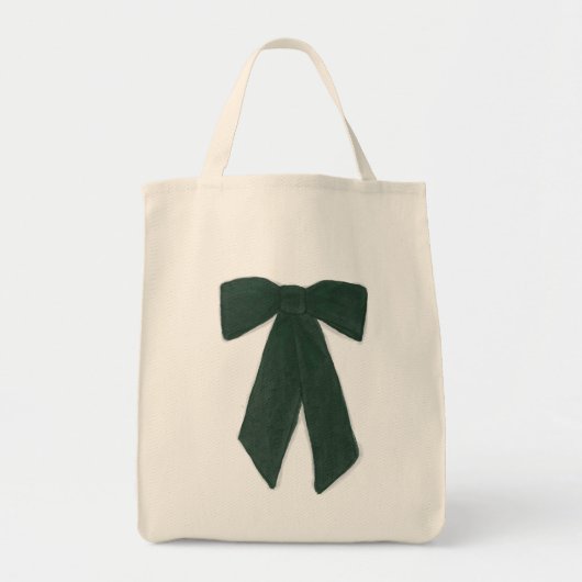 Green Bow Tote Bag Tragetasche (Vorne)