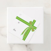 Green Bow, Weihnachtsnachtsnamen Geschenkanhänger (Beispiel)