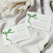 Green Bow Wie viele Kisses Showspielkarte Platzkarte