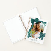 Green Bows Photo Graduation Guest Book Notizblock (Innenseite)