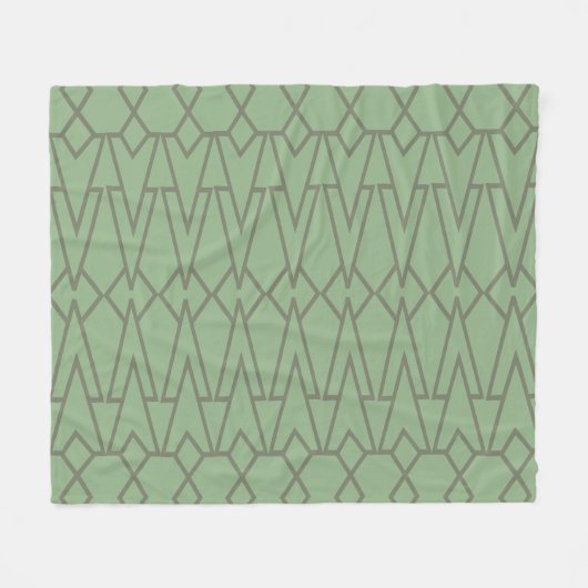 Green Bowties Fleecedecke (Vorderseite (Horizontal))
