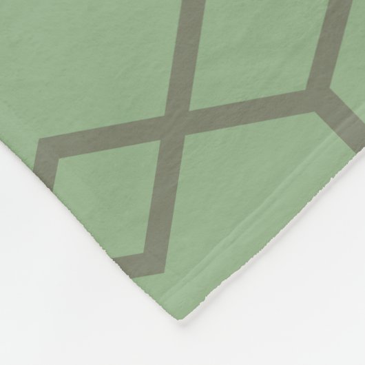 Green Bowties Fleecedecke (Ecke)
